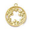 Zinc Alloy Open Back Bezel Pendants X-PALLOY-E577-22G-2