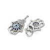 Brass Micro Pave Cubic Zirconia Charms KK-U056-47P-2