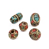 Handmade Tibetan Style Beads TIBEB-G001-M2-2