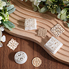 3Pcs 3 Styles Retro Flower Pattern Resin Clay Pressed Molds DIY-CP0010-32-4