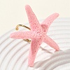 304 Stainless Steel & Resin Cuff Rings RE-CBAB0AE-01G-B-1