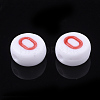 Initial Acrylic Beads OACR-E001-20O-2