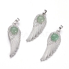 Natural Green Aventurine Pendants G-L512-P10-1