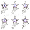 10Pcs Glass Pendants GLAA-YW0004-64B-03-1