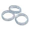 Rectangle Natural Dyed White Jade Imitation Aquamarine Beaded Stretch Bracelets for Women Men GG-CBA9ACE-C11-4