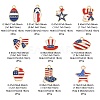20Pcs 10 Styles American Flag Style Alloy Enamel Charms ENAM-YW0002-41-4