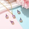 Transparent Glass Pendants GLAA-FZ0001-02I-5