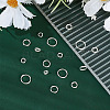 16Pcs 4 Styles 925 Sterling Silver Split Rings STER-HY0001-18-2