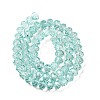 Transparent Baking Paint Glass Beads Strands DGLA-A034-T8mm-D01-2