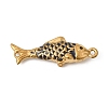 304 Stainless Steel Enamel Fish Connector Charms STAS-B128-54G-01-1