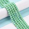 Electroplate Glass Beads Strands EGLA-A034-P10mm-B22-4