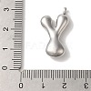 Non-Tarnish 304 Stainless Steel Pendants STAS-M017-08P-25-3