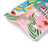 50Pcs 4 Styles Hawaiian Vacation Printed Plastic Gift Storage Tote Bags PL-CBAAD12-06-3