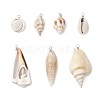 Natural Mixed Shell Pendants PALLOY-JF03799-1