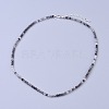Natural Rutilated Quartz Beaded Necklaces NJEW-K114-A-A05-1