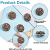 4Pcs 1-Hole Alloy Glass Shank Buttons FIND-DR0002-01AG-3