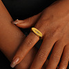 304 Stainless Steel & Clear Cubic Zirconia Finger Rings WGE7D38-02-2