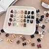 Spray Painted Opaque Acrylic Beads OACR-N138-50-1