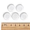 18MM Double-side Flat Round Transparent Glass Cabochons for Photo Craft Jewelry Making X-GGLA-S601-1-5