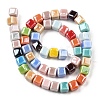 Handmade Porcelain Beads Strands PORC-R141-01-2