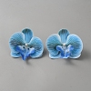 PU Leather Flower Shoe Buckle Clips DIY-WH0816-033E-1