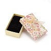 Flower Pattern Cardboard Jewelry Packaging Box CBOX-L007-003C-2