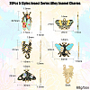 20Pcs 5 Styles Insect Series Alloy Enamel Pendants ENAM-CJ0005-40-3