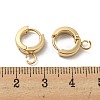 201 Stainless Steel Huggie Hoop Earrings Findings STAS-A167-01E-G-3