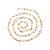 Handmade Glass Pearl Round Beaded Chains AJEW-SZ0002-40E-1
