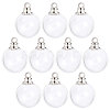 10Pcs Screwable Alloy Transparent Glass Pendants GLAA-CA0001-61-1