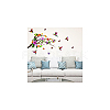 Translucent PVC Self Adhesive Wall Stickers STIC-WH0015-264-9