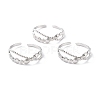 Tarnish Resistant 304 Stainless Steel Finger Rings RJEW-L102-43P-1