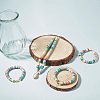 Flat Round Handmade Polymer Clay Bead Spacers CLAY-R067-3.0mm-43-5