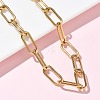 304 Stainless Steel Paperclip Chains Necklaces NJEW-Z102-02G-2