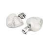 Natural Howlite Pendants G-I311-A31-2