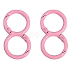 Spray Painted Alloy 8-shaped Keychain Clasps PW-WGE4E28-03-1