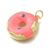 Brass Enamel Pendants KK-U072-04G-2