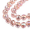Electroplate Transparent Glass Beads Strands LS-EGLA-N002-46-H02-3