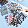 2Pcs 2 Styles Plastic Embossing Folders DIY-CP0008-89-4