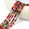 Natural Agate Round Beads Strand G-L084-6mm-08-2