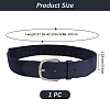 1Pc Imitation Leather & Polyester Elastic Softball Belts AJEW-CL0001-37A-2