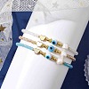 Glass Beaded Bracelets BJEW-JB10218-02-3