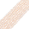 Electroplate Opaque Solid Color Glass Beads Strands EGLA-Q112-B17-1
