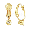 Brass Clip-on Earring Converters Findings X-KK-Q115-G-2