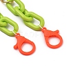 Personalized Aluminium & Acrylic Chain Necklaces NJEW-JN02911-01-3