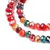 Electroplate Glass Beads Strands GLAA-T023-A16-01-3