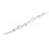 Glass and Acrylic and Imitation Pearl and Rhinestone Beads Strands MAK-T011-06F-1