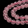 Natural  Rose Quartz Beads Strands X-G-L104-6mm-01-3