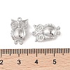 Brass Pendants Rhinestone Settings KK-Q816-40P-2