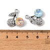 Alloy Rhinestone Pendants FIND-K032-38P-3